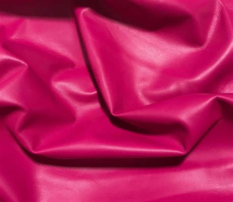 Hot Pink Lambskin Leather Prism Fabrics And Crafts