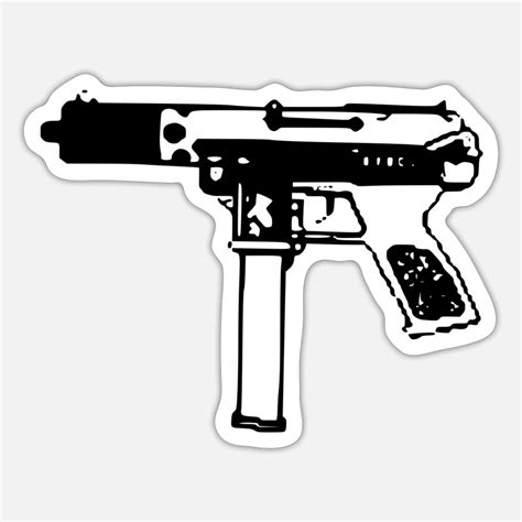 Submachine Gun Stickers Unique Designs Spreadshirt