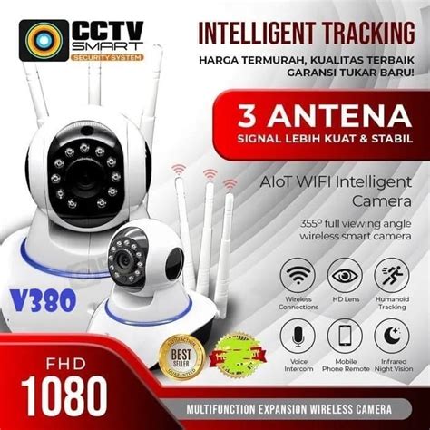 IP Camera CCTV WIRELESS Wifi 3 Antena V380 Ip Cam V380 CTshop