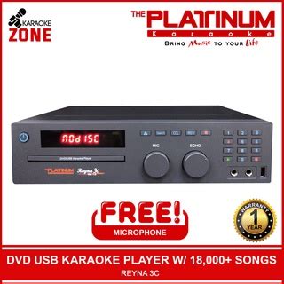 The Platinum Karaoke Reyna C Player Songs With Free Wired