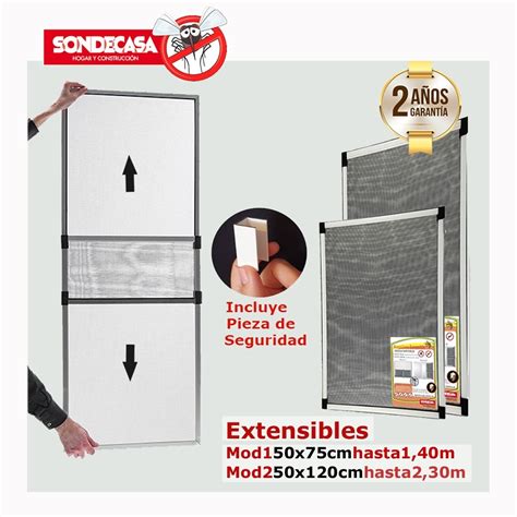 Mosquitero Extensible En Aluminio Sondecasa X Ext Cm Mercado Libre