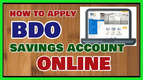 How To Open Bdo Savings Account Online And What Are The Requirements