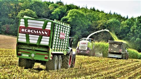 Mais H Ckseln Mit Claas Jaguar Und Silo Fahren Mit Fendt Youtube