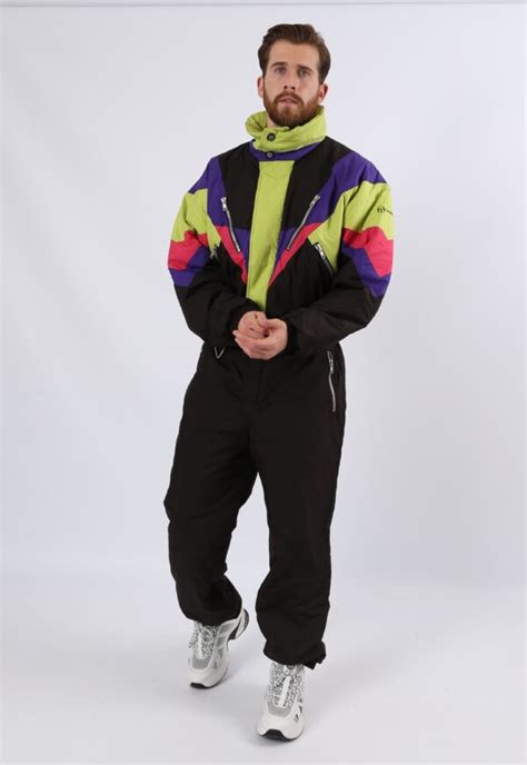 Vintage 90s SERGO TACCHINI Full Ski Suit UK XL 44 46 Chest GFL