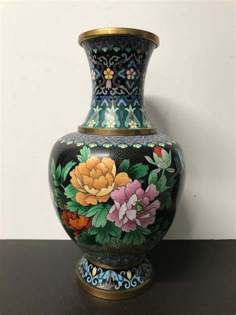 Vaas 1 Cloisonné emaille China Eind 20e eeuw Catawiki