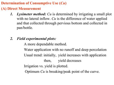 Water Requirements Of Crops Ppt