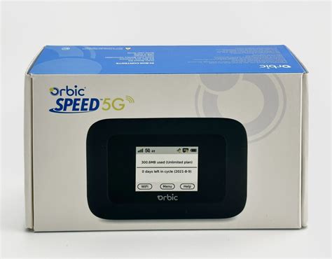 New In Box Orbic Speed 5G ORB500L5BVZRT Mobile Hotspot Verizon Wireless