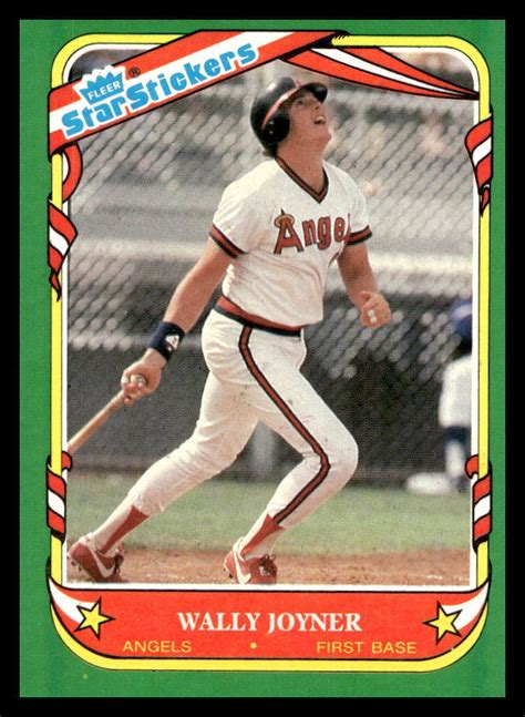 1987 Fleer Star Stickers 68 Wally Joyner For Sale Online EBay