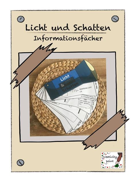 Informationsfächer Zu Licht Und Schatten Unterrichtsmaterial Im Fach