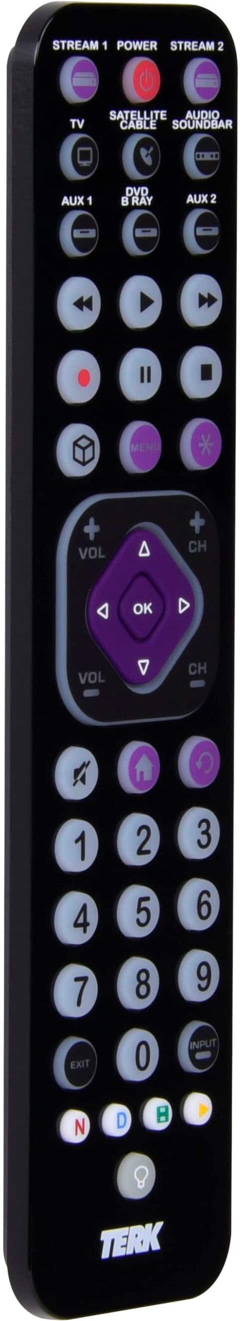 Customer Reviews Terk Rechargeable 8 Device Backlit Universal Remote Black Tktc8gb Best Buy