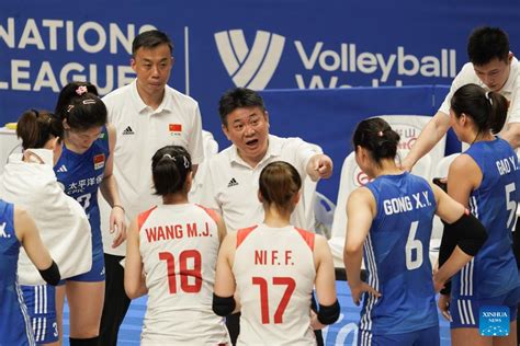 China Upsets U S In Women S Volleyball Nations League Xinhua