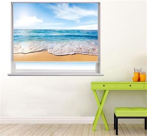 Photo Printed Picture Blinds Tropical Sea And Beach Art Fever