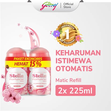 Promo Stella Matic Parfumist Refill Japanese Sakura Ml Isi