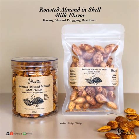 Jual Blantika Roasted Almond In Milk Flavor Almond Panggang Rasa Susu