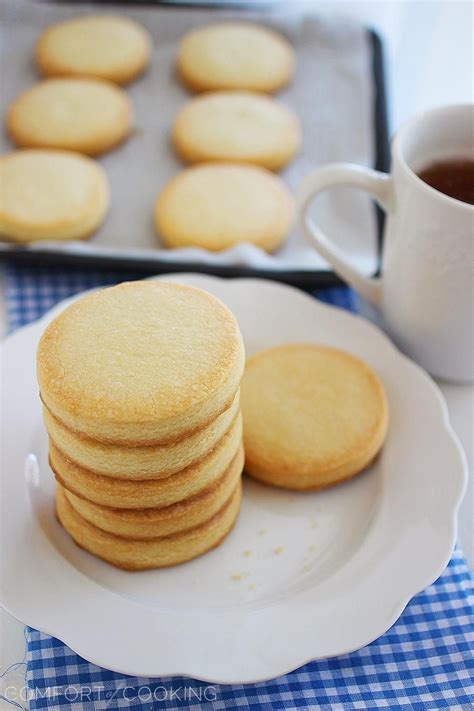 3 Ingredient Shortbread Cookies The Comfort Kitchen Cookies Stamps