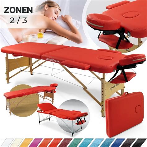 Vendomnia Massageliege Mobile Massageliege Aluminium Oder Holzfüße