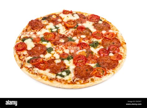 Pepperoni Pizza Stock Photo Alamy