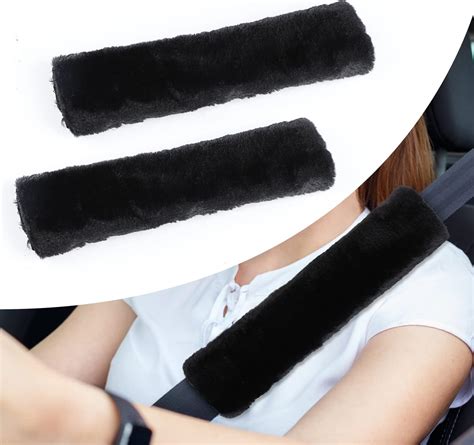 Amazon Ouzorp Pack Universal Soft Faux Sheepskin Seat Belt