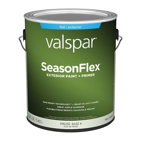 Valspar Flat Base 4 Tintable Latex Exterior Paint Primer 1 Gallon 007 0936250 007 At