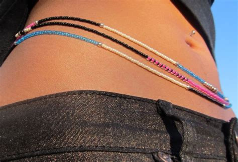 Glisten Glow Triple Strand Waist Beads Royal Waistbeads