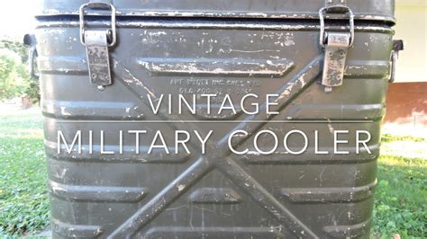 Vintage Military Cooler Youtube