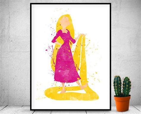 Rapunzel Tangled Print Rapunzel Poster Rapunzel Print Wall Art