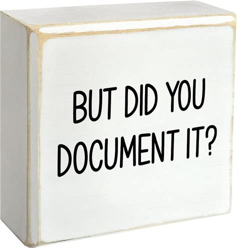 Amazon.com: But Did You Document It Wooden Box Sign Decorative Funny ...