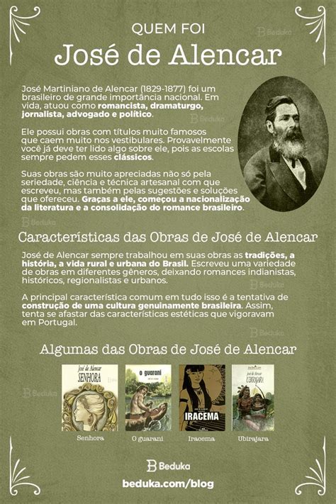 Quem Foi Jos De Alencar Biografia E Caracter Sticas Das Obras