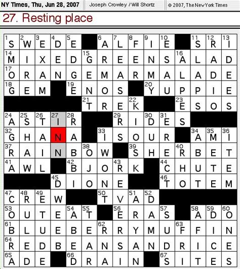 Rex Parker Does The Nyt Crossword Puzzle Thursday Jun