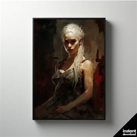 Daenerys Targaryen Wall Art Digital Print Instant Download - Etsy