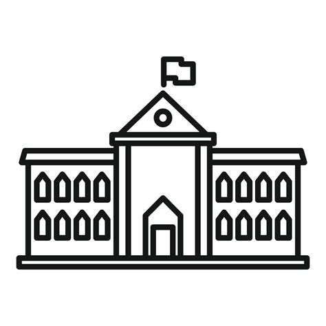 City Governance Icon Outline Style 14652292 Vector Art At Vecteezy