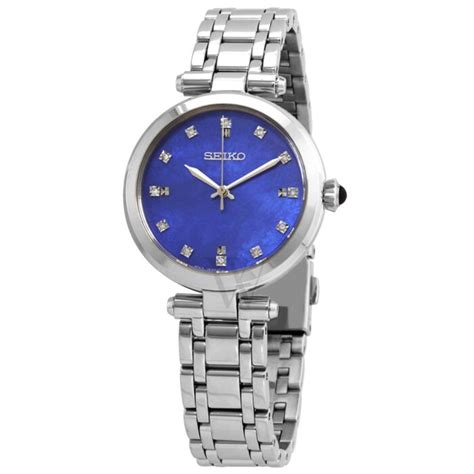 Women's Stainless Steel Blue Dial Watch | World of Watches