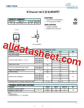 Vbe N V Datasheet Pdf Vbsemi Electronics Co Ltd