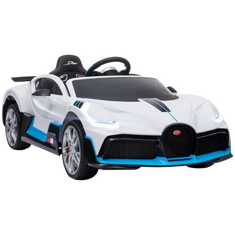 HOMCOM Coche Eléctrico Bugatti Divo para Niños de 3 6 Años con 2