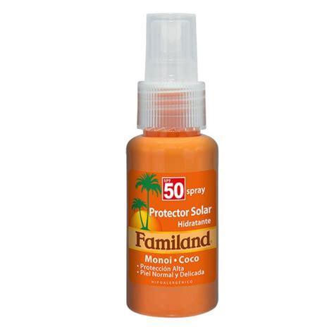 Familand Spray Protector Solar Con Aceite De Monoi De Tahiti Spf