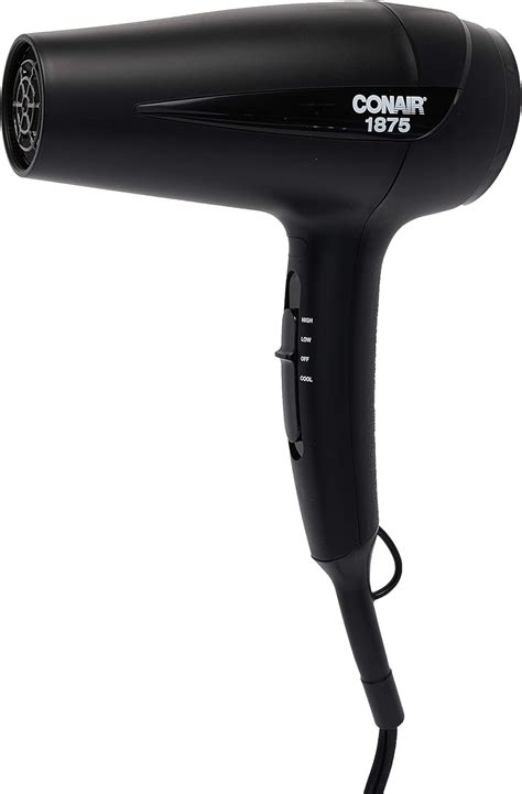 Conair 1875 Watt Turbo Hair Dryer Fast Drying 3 Heat Speed Black Ebay