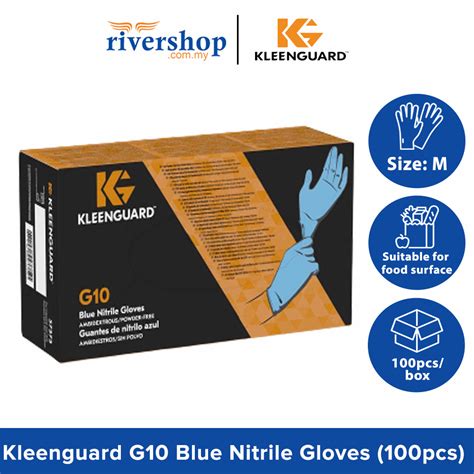 Kleenguard G Flex Blue Nitrile Gloves M X Pcs Disposable