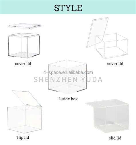 Sweet Wedding Favor Cube Box Party Gift Small Clear Plastic Acrylic