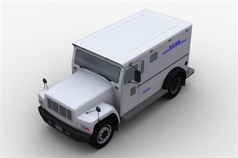 Bank Truck Lowpoly 3d Land Unity Asset Store