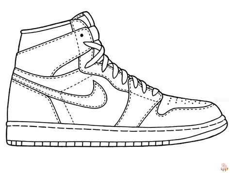 Jordan Shoes Coloring Pages - Printable, Free, and Easy to Color