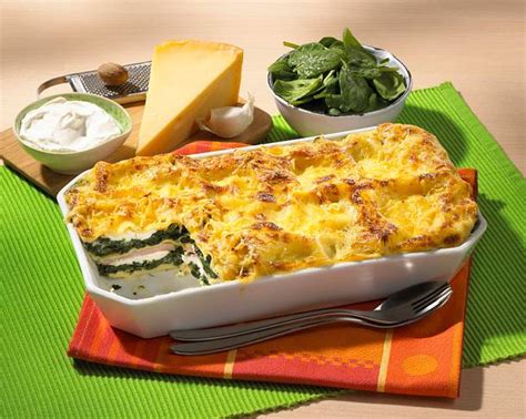 Spinat Schinken Lasagne Rezept Lecker