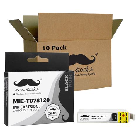 Epson 78 T078120 Compatible Black Ink Cartridge Moustache