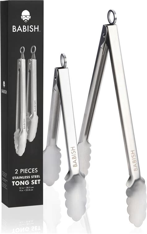 Amazon Walfos All Metal Kitchen Tongs For Cooking Bbq Grilling