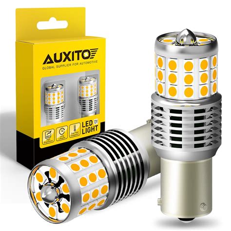 Auxito Pcs Bau S Py W Ba S P W Led Bulb Canbus No Hyper Flash