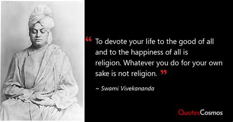 To Devote Your Life To The Good” Swami Vivekananda Quote