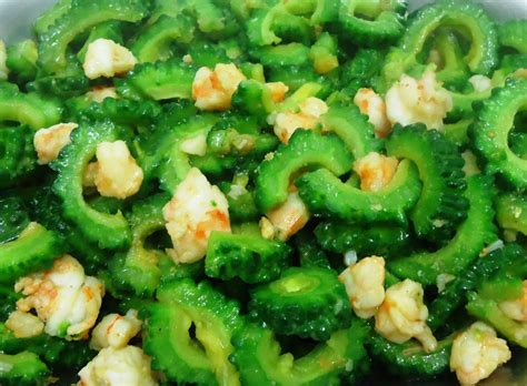 Ginisang Ampalaya At Hipon Filipino Sauteed Bitter Melon With Shrimp
