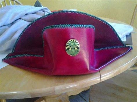 Custom Leather Pirate Bicorn Hat