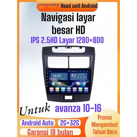 Jual Head Unit Android Avanza Veloz Xenia Tahun Penerima