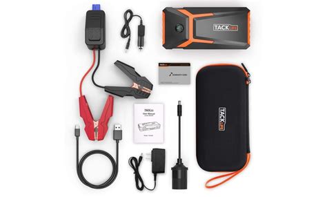 Tacklife T A Peak Mah Portable Car Jump Starter With Dual Usb