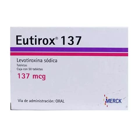 Eutirox 137 Mcg X 50 Comprimidos Merck Ecofarmacias